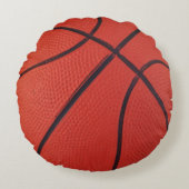 バスケットボールスポーツチーム名前をカスタムする番号 ラウンドクッション (正面)