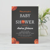 バスケットボールスポーツテーマアスレティックベビーシャワー セーブザデート (スタンド正面)