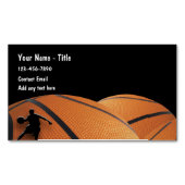 バスケットボールスポーツテーマ磁気名刺 マグネット名刺 (正面)