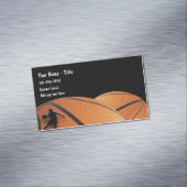 バスケットボールスポーツテーマ磁気名刺 マグネット名刺 (インサイチュ)