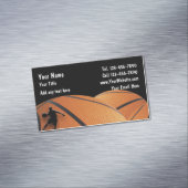 バスケットボールスポーツテーマ マグネット名刺 (インサイチュ)