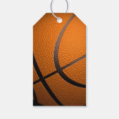 バスケットボールスポーツデザインカスタム文字 ギフトタグ (正面)