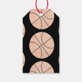 バスケットボールスポーツナプキンスウォーター色Any Color ギフトタグ (正面)