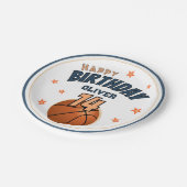 バスケットボールスポーツハッピーバースデー ペーパープレート (アングル)