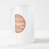 バスケットボールスポーツバー フロストグラスビールジョッキ (正面左)