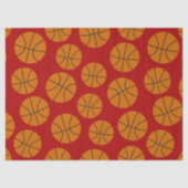 バスケットボールスポーツパターンパーティーティッシュペーパー 薄葉紙 (正面)