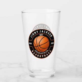 バスケットボールスポーツビールピントソーダガラス飲み物用品 タンブラーグラス