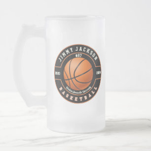 バスケットボールスポーツフロストビールマググラス飲み物用品 フロストグラスビールジョッキ
