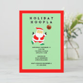 バスケットボールスポーツホリデー招待状 招待状 (スタンド正面)