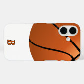 バスケットボールスポーツモノグラム Case-Mate iPhoneケース (裏面 (横))