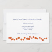 バスケットボールスポーツ写真卒業パーティー 招待状 (裏面)