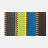 バスケットボールスポーツ名前をカスタムするファブリックの衣類 ラベル (シート)