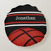 バスケットボールスポーツ名、選手コーチTeammate ラウンドクッション (裏面)