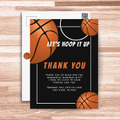 バスケットボールスポーツ子供の誕生日ありがとう ポストカード