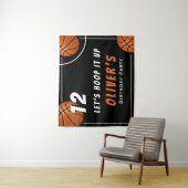 バスケットボールスポーツ子供の誕生日パーティー タペストリー (インサイチュ)