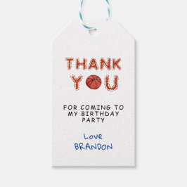 バスケットボールスポーツ子供誕生日 ギフトタグ