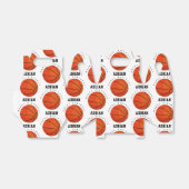 バスケットボールスポーツ誕生日パーティパーソナライズされたー名 フェイバーボックス (折り畳みなし)