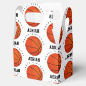 バスケットボールスポーツ誕生日パーティパーソナライズされたー名 フェイバーボックス (オープン)