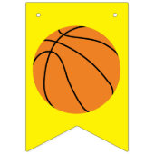 バスケットボールスポーツ誕生日パーティー バンティングフラッグ (第1の旗)