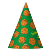 バスケットボールスポーツ誕生日パーティー パーティーハット (左)