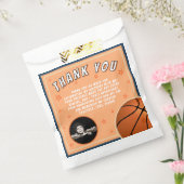 バスケットボールスポーツ誕生日写真 フェイバーバッグ (封をした状態)