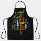 バスケットボールスラムおもしろい特殊料理おもしろい時間 エプロン (正面)