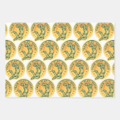 バスケットボールスラムダンクヴィンテージデザイン ラッピングペーパーシート (正面2)