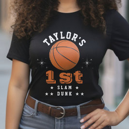 バスケットボールスラムダンク1st誕生日パーティー親 tシャツ