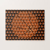 バスケットボールスラムDUNK選手(ボールにフープ付き) ジグソーパズル (横)