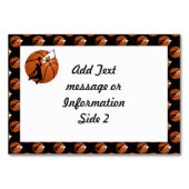 バスケットボールスラムDUNK選手(ボールにフープ付き) テーブルナンバー (裏面)