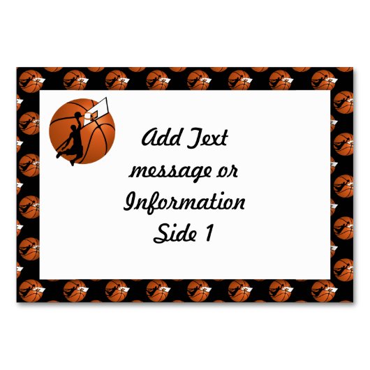 バスケットボールスラムDUNK選手(ボールにフープ付き) テーブルナンバー (正面)