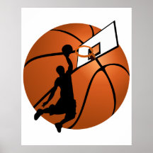 バスケットボールスラムDUNK選手（ボールにフープ付き）