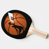 バスケットボールスラムDUNK選手(ボールにフープ付き) 卓球ラケット (横)