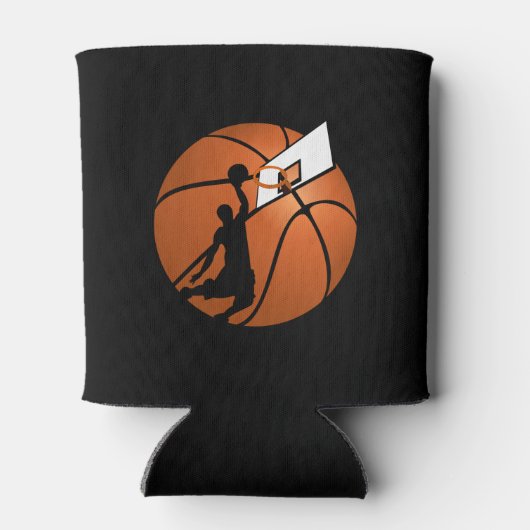 バスケットボールスラムDUNK選手(ボールにフープ付き) 缶クーラー (裏面)