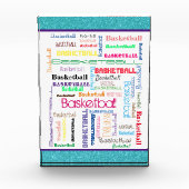 バスケットボールタイポグラフィ フォトブロック (正面)