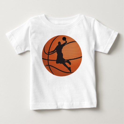 バスケットボールダンク ベビーTシャツ (正面)