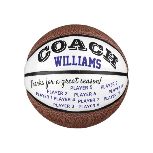 バスケットボールチカスタムー感謝していチーのギフト ミニバスケットボール (正面)