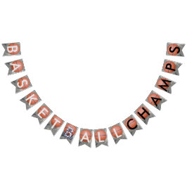 バスケットボールチャンプブルーバンティングバナー バンティングフラッグ