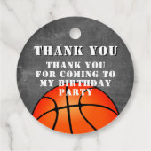 バスケットボールチョークボード誕生日ありがとう フェイバータグ (裏面)