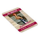 バスケットボールチームのカスタマイズ可能な赤い土産 マグネット (右側)