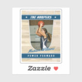 バスケットボールチームのカスタマイズ可能な青い土産 シール (シート)