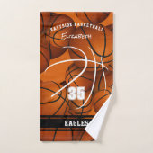 バスケットボールチームのスピリットギフトアスリート名 ハンドタオル (ハンドタオル)