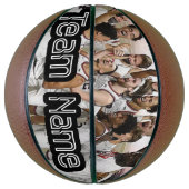 バスケットボールチームの写真チーム名のパーソナライズ バスケットボール (縦)