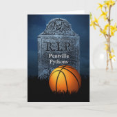 バスケットボールチームの負けに対する同情カード カード (黄色い花)