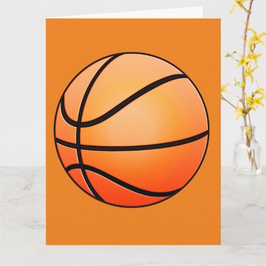 バスケットボールチームをチームメートやコーチにすぐによくなる カード (黄色い花)