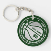 バスケットボールチームイベントお祝い キーホルダー (正面)