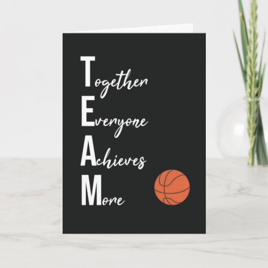 バスケットボールチームカード プレーヤー スポーツ アスリート カード (正面)