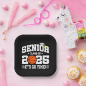 バスケットボールチームクラス2025卒業シニアチーム2025 ペーパープレート (パーティー)