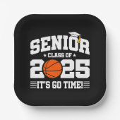 バスケットボールチームクラス2025卒業シニアチーム2025 ペーパープレート (正面)