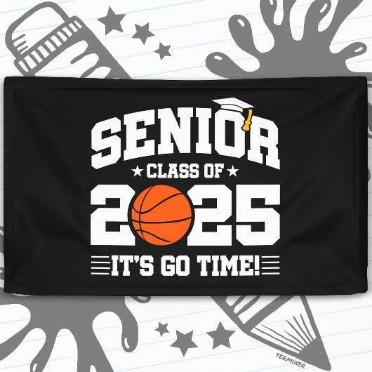 バスケットボールチームクラス2025卒業シニアチーム2025 横断幕